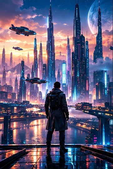 Neon skyline